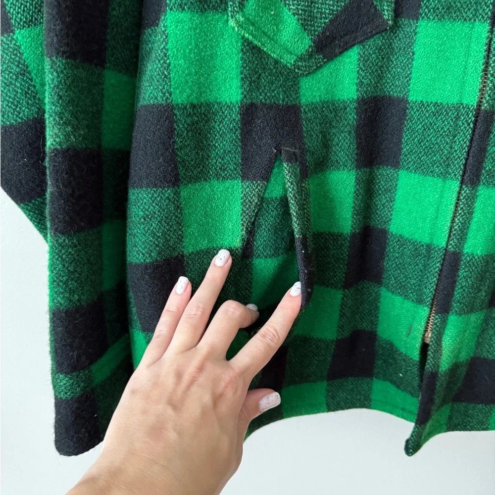 VTG vintage Johnson Woolen Mills buffalo check wool jacket XL - Picture 5 of 14
